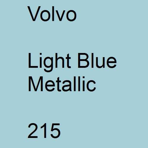 Volvo, Light Blue Metallic, 215.